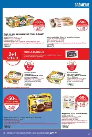 Catalogue Monoprix page 45: Rians La crème brûlée €1,99, Panier de Yoplait Yaourt aux bons morceaux de fruits €2,84