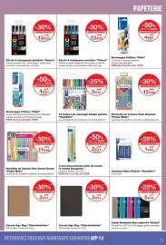 Catalogue Monoprix page 73: Oxford Cahier Notebook bloc-notes A4 €5,78, Lefranc Bougeois pinceaux brosse poils de poney €2,24