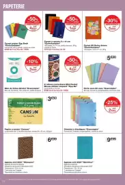Catalogue Monoprix page 74: Exacompta Porte-vues 80 vues €5,20, Exacompta Chemise à élastiques €2,63