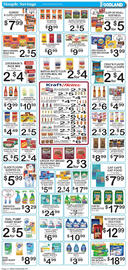 Foodland weekly ad week 41 Page 4: Oreo cookies or honey maid grahams €3,99, Ben's Original Ready Rice €5,00