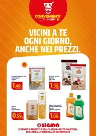 Volantino Sigma Pagina 1: Frollini ricchi Sigma €1,39, Detersivo piatti ultraconcentrato Sigma €1,09