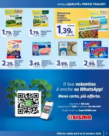 Volantino Ok Sigma Pagina 7: Cuori di nasello Ocean 47 €3,99, 2 Burger di salmone con limone e aneto Findus €3,49