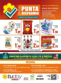 Volantino Conad Tuday Pagina 16: Salati Preziosi classica €1,69, Birra Ichnusa €2,59