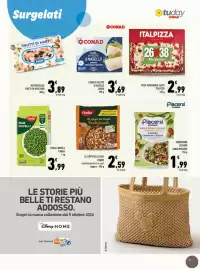 Volantino Conad Tuday Pagina 11: Le Zuppe del Casale Tradizionale Findus €2,59, Piselli Novelli Findus €3,99