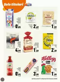 Volantino Conad Tuday Pagina 12: Salmone selvaggio d'alas Mr. Moris €4,99, Cuor di Pane Mulino Bianco €1,59