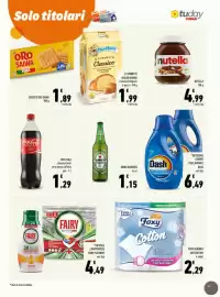Volantino Conad Tuday Pagina 13: Carta igienica Cotton Foxy €2,29, Detersivo liquido per lavatrice Dash €6,49