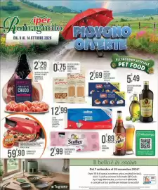 Volantino Iper Romagnolo Pagina 1: Yogurt cremoso Müller €2,69, Pasta di semola Rummo varie trafile €0,75