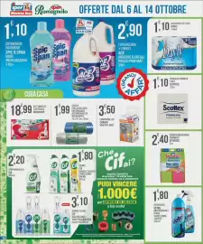 Volantino Iper Romagnolo Pagina 18: Panni in microfibra Spontex €2,40, Tovaglioli Scottex €1,10
