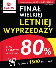 Selgros gazetka Strona 1: selgros.pl SELGROS Jakość w najlepszej cenie WIELKIEJ FINAŁ Obowiązuje od czw.8.10 do śr