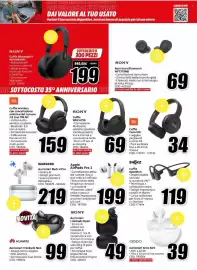 Volantino MediaWorld Pagina 11: Sony Auricolari Linkbuds Open €49,00, JBL Cuffie Tune 510 €34,00