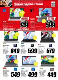 Volantino MediaWorld Pagina 13: Asus Notebook Vivobook 15 F1504 €499,00, Asus Notebook Vivobook 16 €599,00