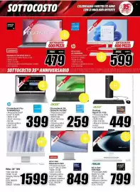 Volantino MediaWorld Pagina 14: Acer Chromebook 314 €259,00, Lenovo All in One IdeaCentre AIO €849,00