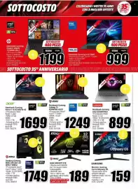 Volantino MediaWorld Pagina 16: MSI MAG 325CQPF E18 €189,00, Desktop Gaming MSI MAG Infinite S AI €1.749,00