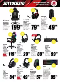 Volantino MediaWorld Pagina 20: HyperX Cuffie Gaming Cloud III €79,99, Corsair Sedia Gaming TC100 Relaxed €199,99