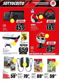Volantino MediaWorld Pagina 22: Logitech Volante G29 con Cuffie Astro A10 €189,00, Console PS5 Disc €659,00