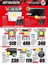 Volantino MediaWorld Pagina 36: Whirlpool Lavastoviglie WFO 3041 PL X €449,00, Lavastoviglie Indesit EYL 4E7L0B €349,00