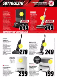 Volantino MediaWorld Pagina 41: Robot Aspirapolvere e Lavapavimenti KOENIC €199,00, Dreame lavapavimenti H14 Pro €249,00