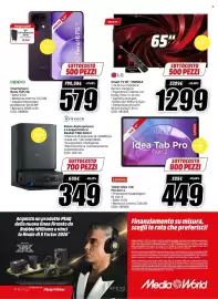 Volantino MediaWorld Pagina 45: Robot Aspirapolvere e Lavapavimenti Deebot T80S Omini €349,00