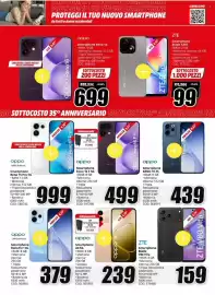 Volantino MediaWorld Pagina 6: Oppo Smartphone RENO 15 FS €439,00, ZTE Smartphone Blade V80 Vita €159,00