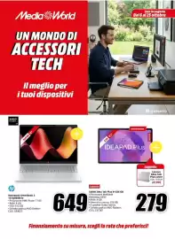 Volantino MediaWorld Pagina 1: MediaWorld UN MONDO DI ACCESSORI TECH Il meglio per i tuoi dispositivi AMD RYZEN Full HD 16"