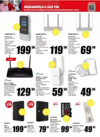 Volantino MediaWorld Pagina 13: Tp-link TL-WPA4221 KIT // Powerline AV600 + Wi-Fi N300 €49,99, Keenetic Runner 4G €69,99