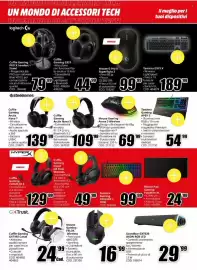 Volantino MediaWorld Pagina 14: Cuffie Gaming GXT492 Carus €24,99, HyperX Cuffia Gaming Cloud III S €129,99