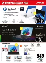 Volantino MediaWorld Pagina 2: UN MUNDO DI ACCESSORI TECH UN MONDO DI ACCESSORI TECH IN MONDO DIACCESSORITECH 7/ hp OmniBook