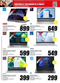 Volantino MediaWorld Pagina 3: Lenovo Convertibile IdeaPad 5i 2-in-1 €899,00, ASUS Vivobook €649,00