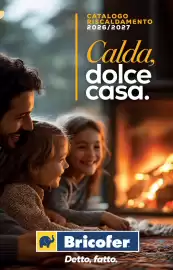 Volantino Bricofer Pagina 1: CATALOGO RISCALDAMENTO 2026/2027 Calda dolce casa. Bricofer Detto, fatto.