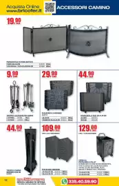 Volantino Bricofer Pagina 12: Carrello Portalegna o Pellet €129,00, Portalegna moderno €109,00