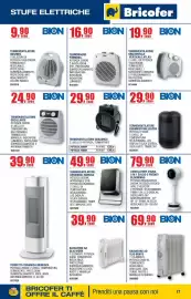 Volantino Bricofer Pagina 17: Termostato Bion €24,90, Termoventilatore ceramico Zamora Bion €49,90