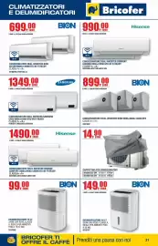 Volantino Bricofer Pagina 21: Condizionatore dual inverter samsung €1.349,00, Cappottina per condizionatori €14,90