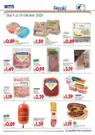 Volantino D'Italy Pagina 3: Prosciutto cotto affettato Salumiere Italiano €0,99, Mortadella IGP con pistacchi €1,19