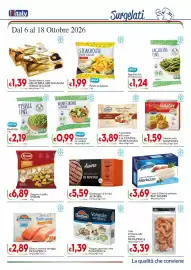 Volantino D'Italy Pagina 5: Piselli fini igela €2,19, Code di Mazzancolle scottate PANAPESCA €3,39