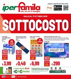 Volantino IperFamila Pagina 1: Samsung UE55U7000 FUXZ Smart TV 55" €299,00