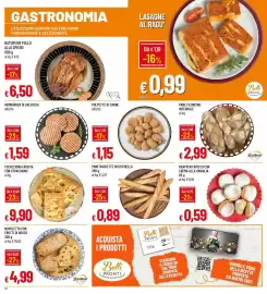 Volantino IperFamila Pagina 12: Hamburger di salsiccia €1,59, Focacciona farcita con stracchino €9,90