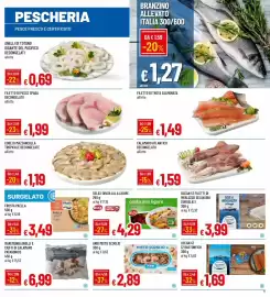 Volantino Galassia Pagina 11: Filetti di merluzzo selvaggio Ocean 47 €3,99, Calamaro atlantico €1,59