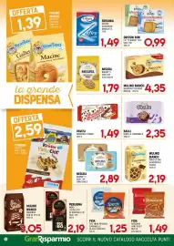 Volantino Gran Risparmio Pagina 10: Biscotti farro mais e avena Misura €1,79, Mulino Bianco Crostatine Cacao €2,19