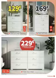 Catalogue Conforama page 27: Commode 6 tiroirs €229,00, Commode 5 tiroirs €169,00