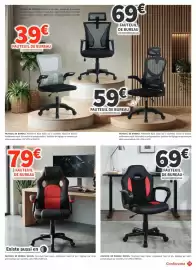 Catalogue Conforama page 33: Fauteuil de bureau €69,00, Maille - fauteuil de bureau €39,00