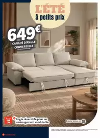 Catalogue Conforama page 4: Canapé d'angle convertible €649,00
