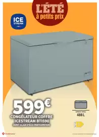 Catalogue Conforama page 47: Icestream - congelateur coffre bt1590 €599,00