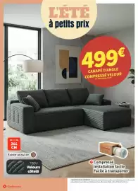 Catalogue Conforama page 9: Facile - champe d'angle compresse velour €499,00