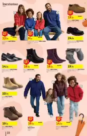 Folheto Auchan Página 22: Botas inextenso €19,99, Casuais Treck City inextenso €19,99