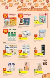 Folheto Auchan Página 29: Bebida alpro de arroz/ coco/ amêndoa/ aveia €1,99, Yofu alpro €2,69