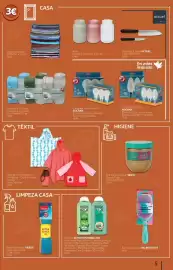 Folheto Auchan Página 5: Tapete Artesanal €3,00, Pano Microfibras vileda €0,75