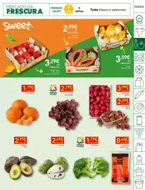 Folheto Recheio semana 41 Página 5: Morangos Granel €3,99, Manga Avião Sweet Fruits Palmer €3,29