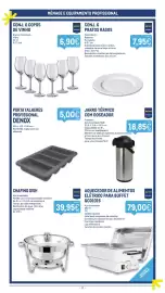 Catálogo Makro semana 41 Página 17: Pratos rasos €7,95, Conj. 6 copos de vinho branca pinomaro €6,90