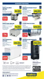 Catálogo Makro semana 41 Página 18: Máquina de vácuo e selar gvc1140 €149,00, Vitrine fria gcv1200r €629,00