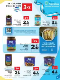 Folleto Carrefour Página 9: Márdel dulce de leche clásico €4,83, Márdel dulce de leche antigoteo €2,17